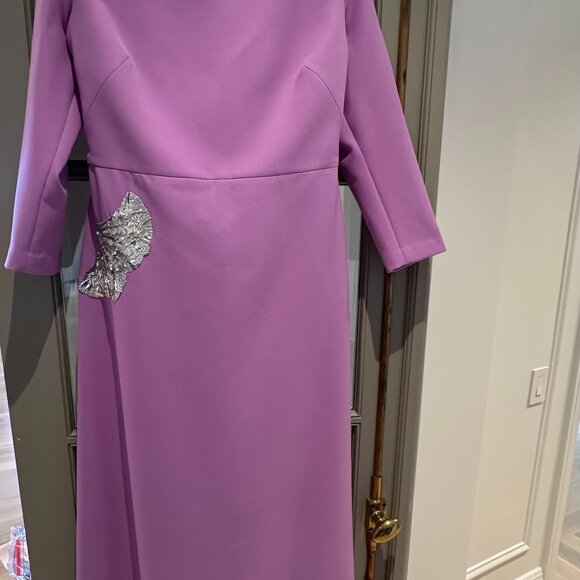 Safiyaa custom Ginerva gown, color “lupine”, unworn/pristine. Size FR 46/US14/16 - Picture 3 of 4